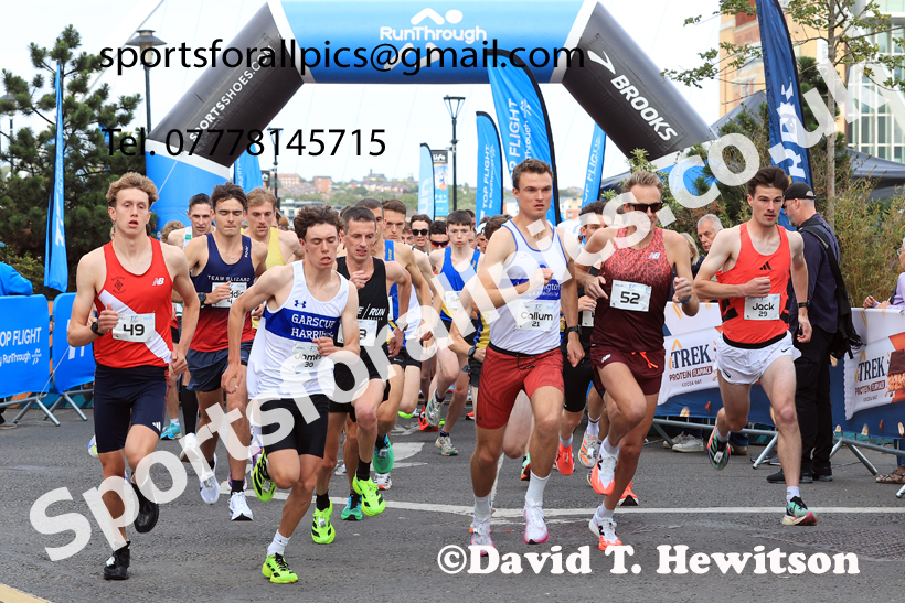 The Newcastle Quayside 5k Road Race, 2025 Newcastle Quayside 5k and 10k Road Race  Photo: David T. Hewitson/Sports for All Pics